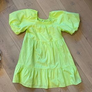 Zara neon green dress!